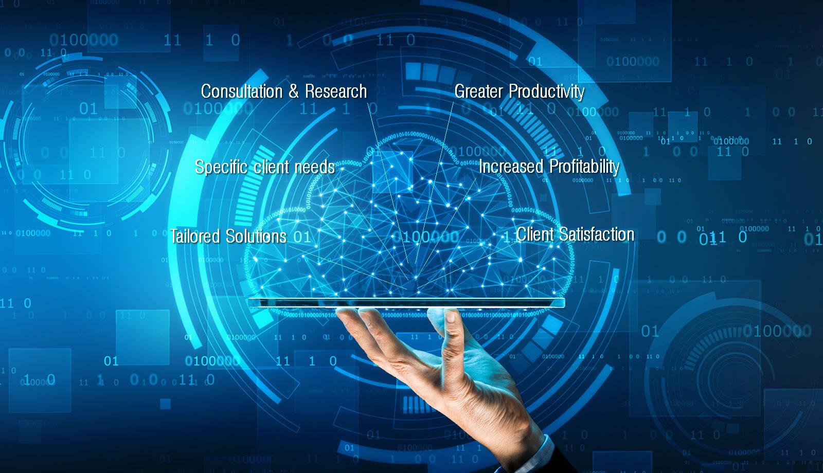 Digital management solution visual